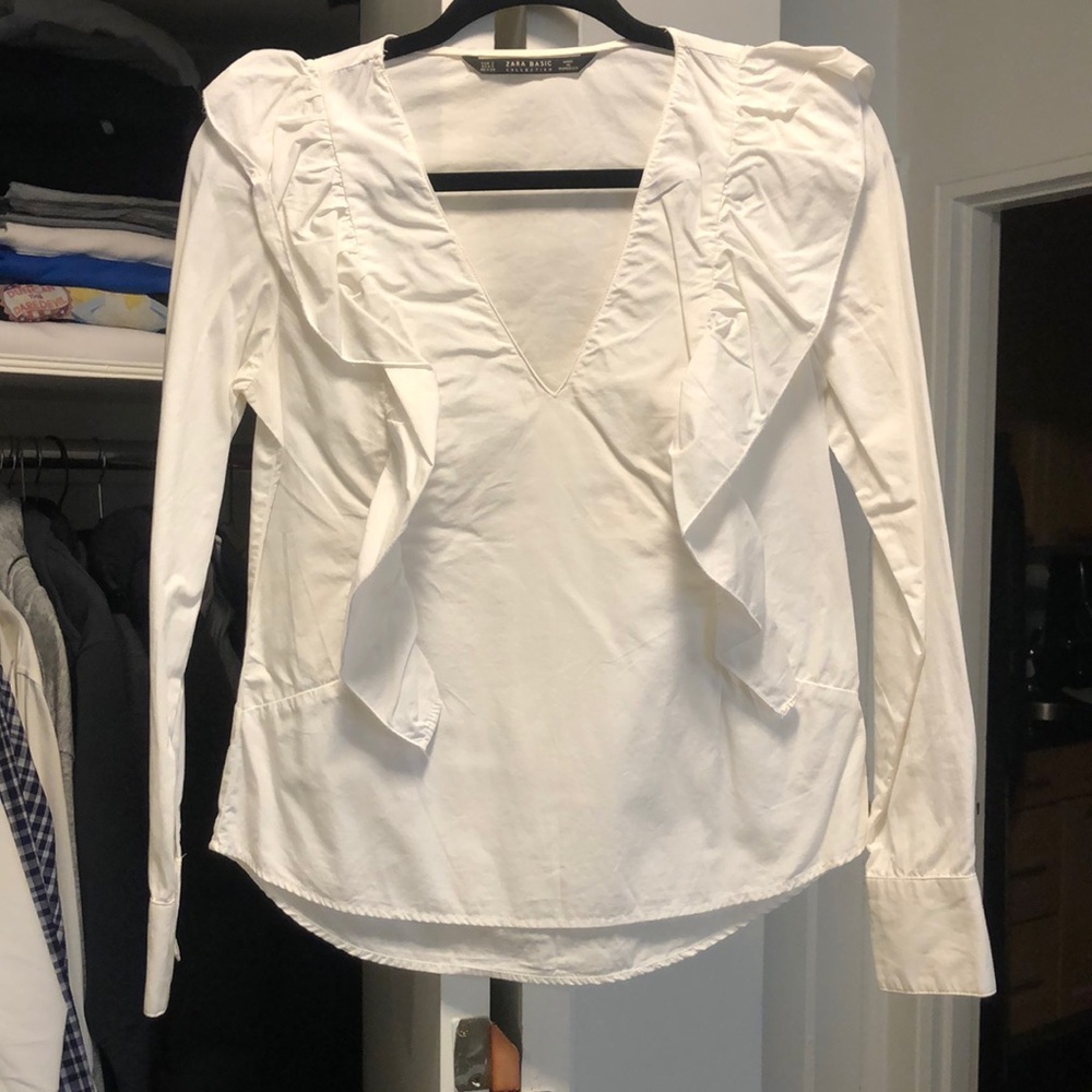 Ruffle Detail Blouse